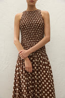 Luisa Midi Dress / Cioccolato Dot