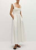Eudora Midi Dress / White