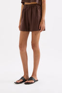 Theo Linen Short / Chocolate