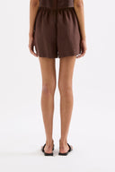 Theo Linen Short / Chocolate