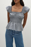 Janne Top / Vintage Navy Gingham