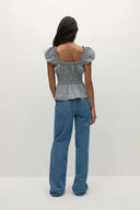 Janne Top / Vintage Navy Gingham