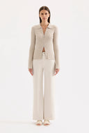 Cali Stretch Wide Leg Jeans / Dune