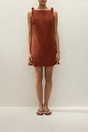 Flor Mini Dress / Terracotta