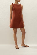 Flor Mini Dress / Terracotta