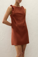 Flor Mini Dress / Terracotta