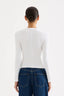 Organic Rib Long Sleeve Tee / White