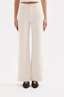 Cali Stretch Wide Leg Jeans / Dune
