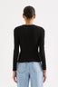 Organic Rib Long Sleeve Tee / Black