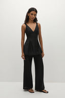 Lola Linen Top / Black