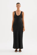 Pandora Midi Dress / Black