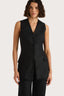 Eloise Linen Vest / Black