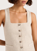 Jaques Mini Dress / Natural