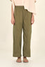 Seamed Cotton Cargo Pant / Olive