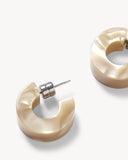 Muse Mini Hoops / Sand Shell