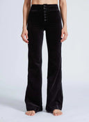 Brighton Wide Leg Velvet Pants / Black
