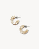 Muse Mini Hoops / Sand Shell