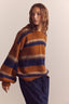 Alpaca Wool Blend Sweater / Stripe