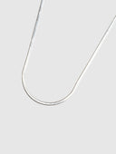 Thin Herringbone Chain / Sterling Silver