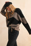 Abstract Print Sweater / Black Olive