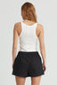 Cropped Rib Tank / Off White