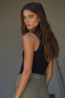 Double Layered Seamless Tank / Black