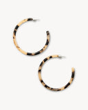 Large Hoops / Blonde Tortoise