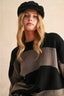 Abstract Print Sweater / Black Olive