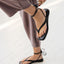 Isla Leather Wrap Sandal / Black