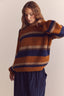 Alpaca Wool Blend Sweater / Stripe