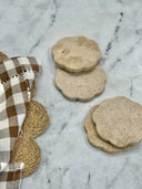 Travertine Coasters / Set of 4