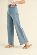 Mia Wide Leg Denim Pants / Denim
