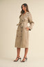 Lace Trim Trench Coat