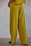 Leonie Knit Wide Leg Pants / Mustard